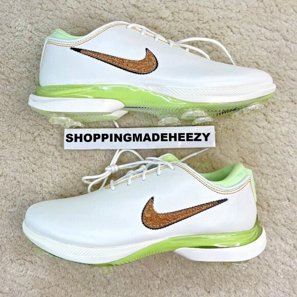 [US 6] NIKE AIR ZOOM VICTORY TOUR 2 NRG CORK GOLF SHOES CLEATS Cream Volt Green
